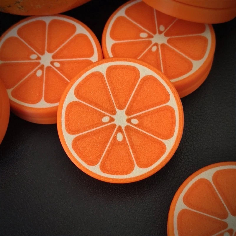 Creative Orange Fidget Coin 3D Plastic EDC Fidget Toy Stylish Novel Ratchet Coin 07FC0E-D4 - KOEEK