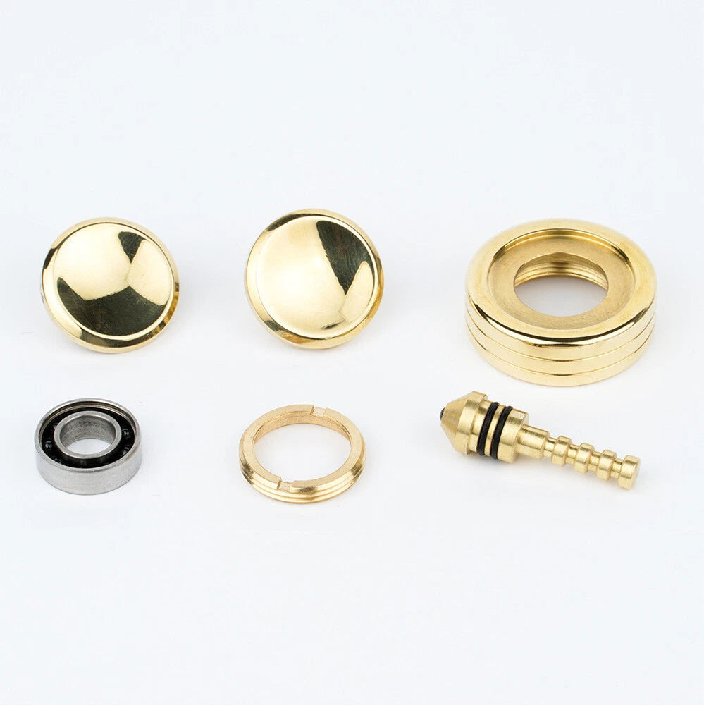 2 in 1 Stainless steel Spinning Top Finger Spinner Fidget Ceramic Bead EDC Toy 07FC0E-D4 - KOEEK