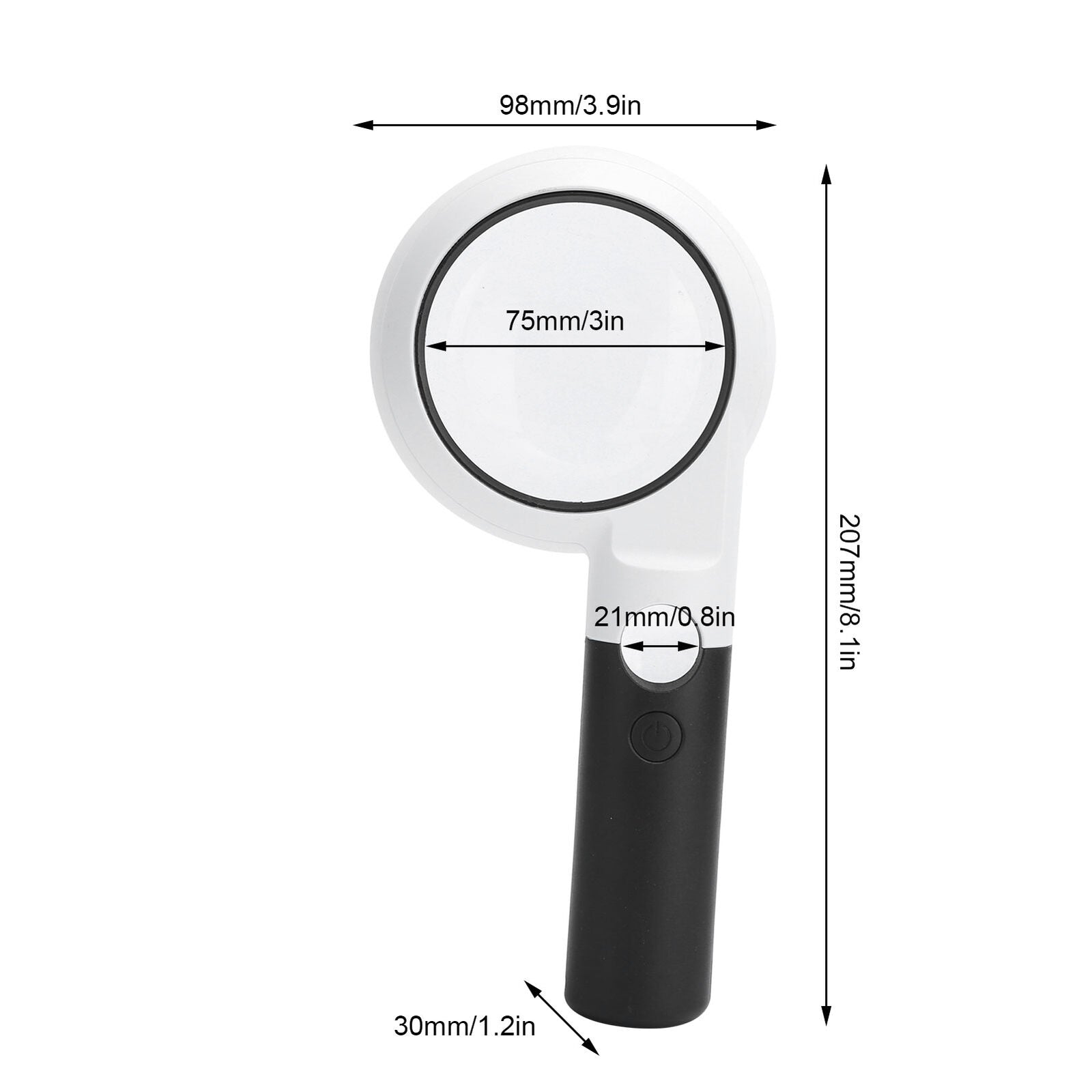 new Magnifying 5X Main Lens 20X Secondary Lens Magnification 11 For Reading HGF koeek - KOEEK