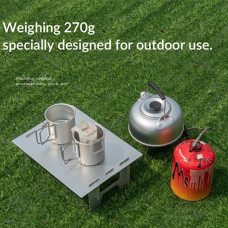 1pc Mini Portable Aluminium Alloy Folding Table Outdoor Camping BBQ Picnic 07FC0E-D4 - KOEEK