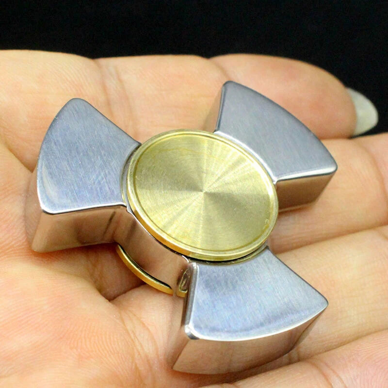 Radiation Three Leaf Fidget Spinner Edc Adult Metal Fidget Toy Adhd Hand Spinner 07FC0E-D4 - KOEEK