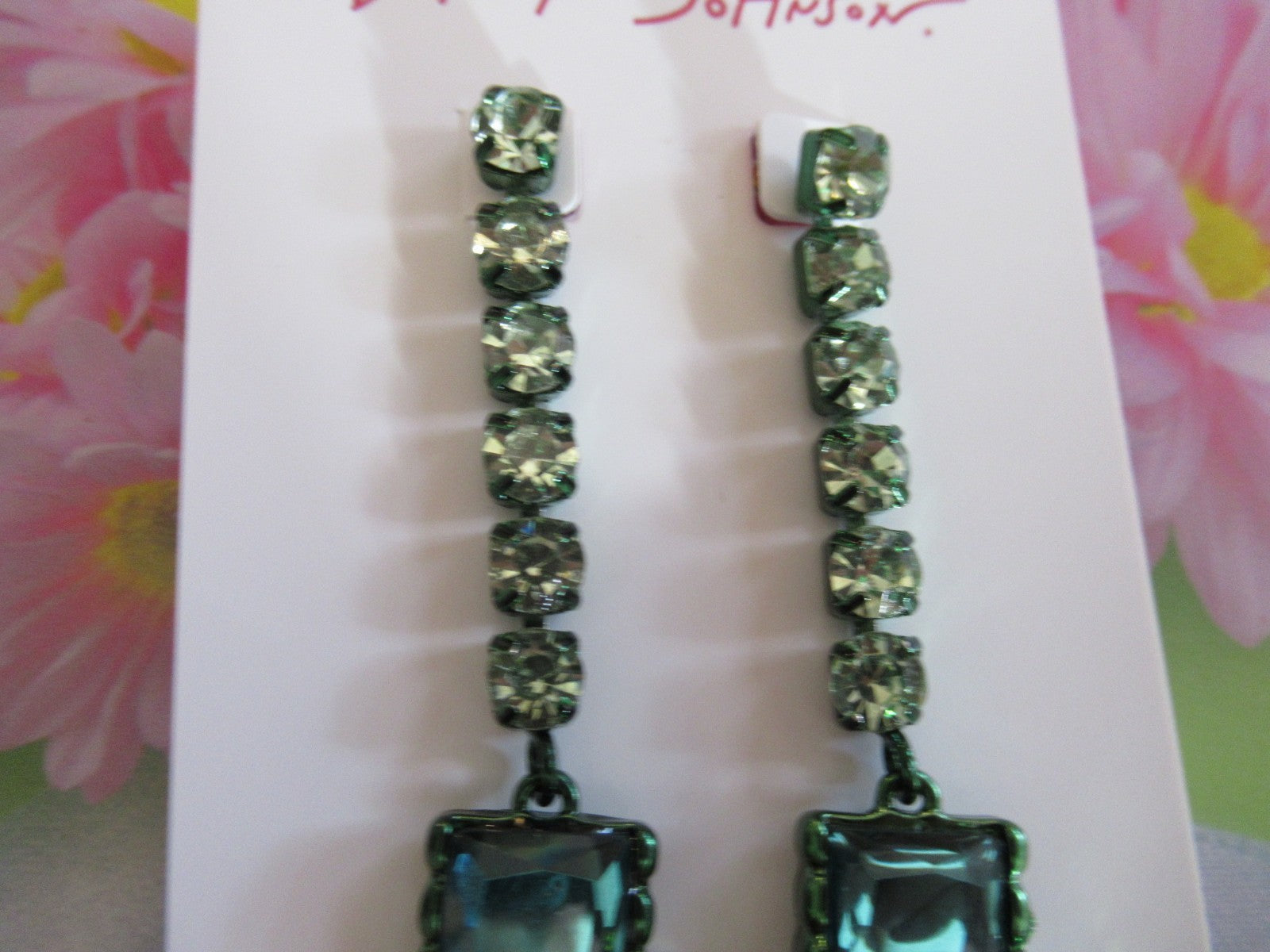 NWT Betsey Johnson  AUTHENTIC Jingle Bell Christmas Lights Glass Drop Earrings BETSEY JOHNSON - KOEEK