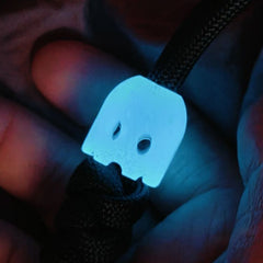 Resin Knife Lanyard Bead Keychain Paracord Pendant Glow in the dark Ghost EDC 07FC0E-D4 - KOEEK