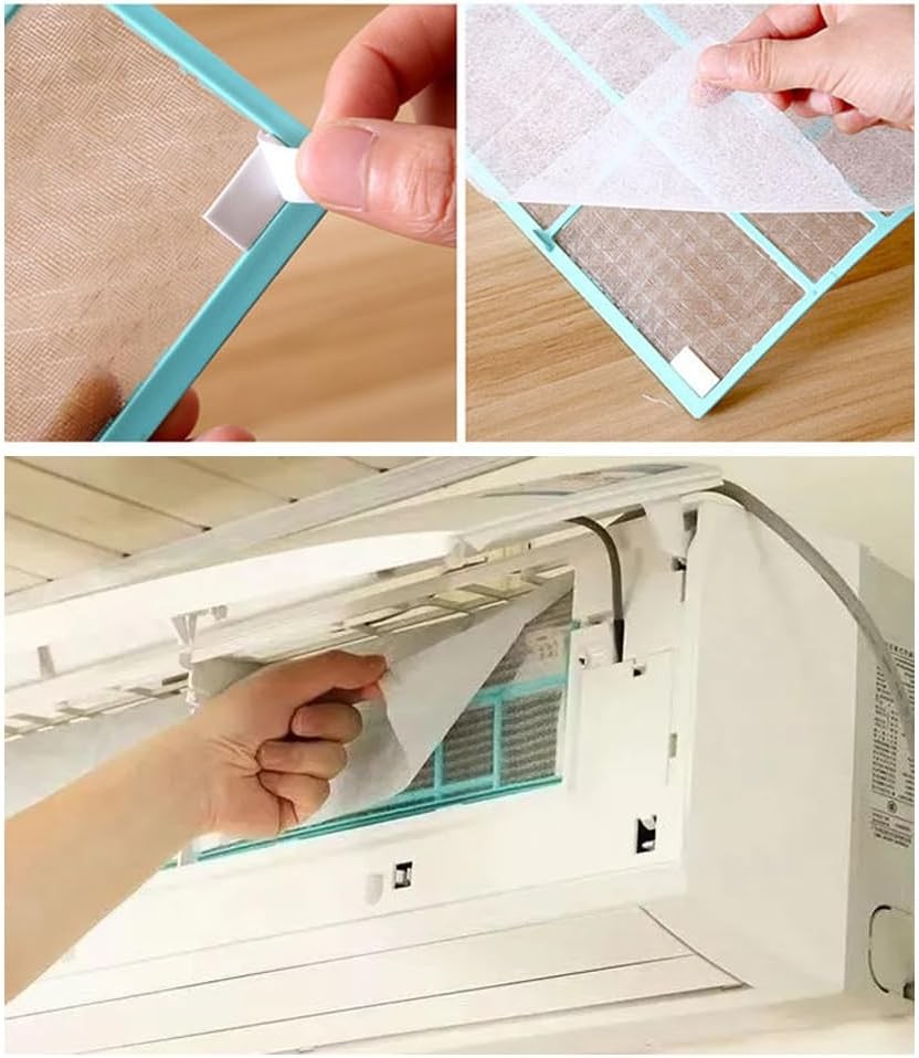 new 10 Pack Mini Split Air Conditioner Vent Filters Cover Anti-Dust White 07FC0E-D4 - KOEEK