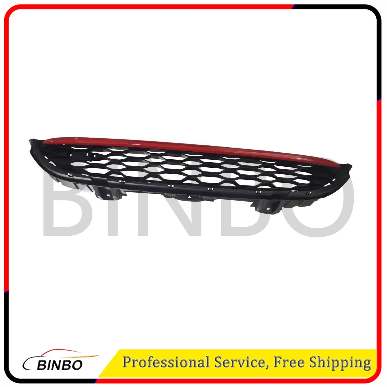 For 2015-2019 Mini Cooper Front Black W/ Red Grille Hood 51137393456 07FC0E-D4 - KOEEK