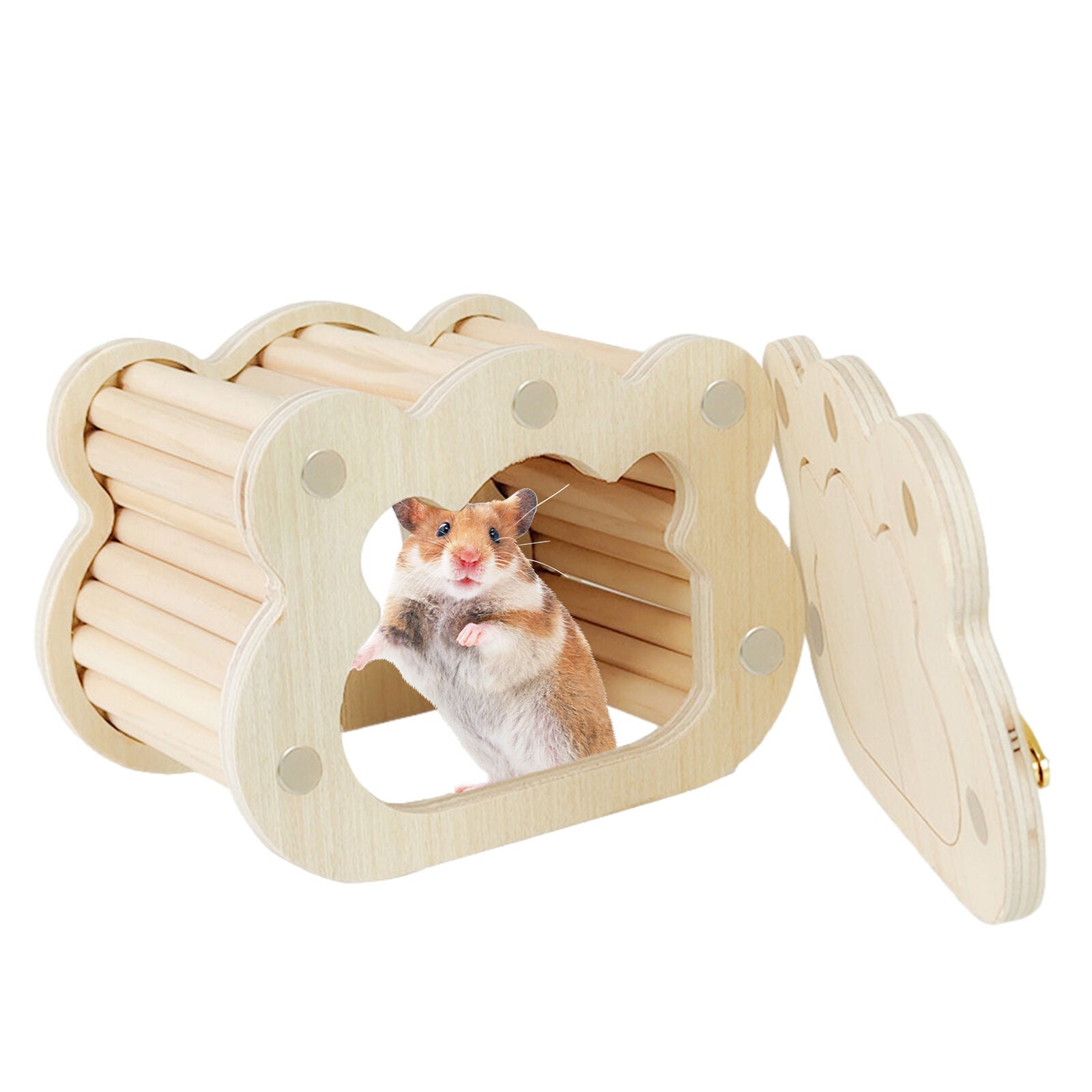 new Hamster Pet Products Small Animal House Hut Hideout Wooden Hamster Gerbil Mice koeek - KOEEK