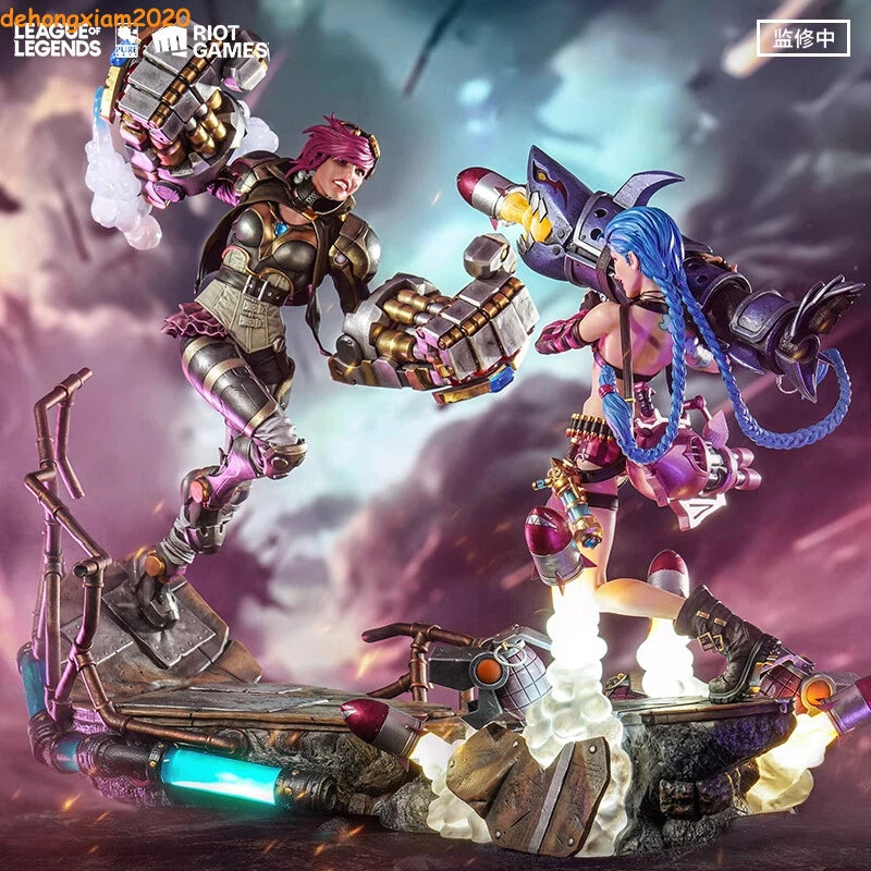 1/6 Official League of Legends Jinx Vi Scale Figure Statue Model Collectible Toy LEAGUE_OF_LEGENDS - KOEEK
