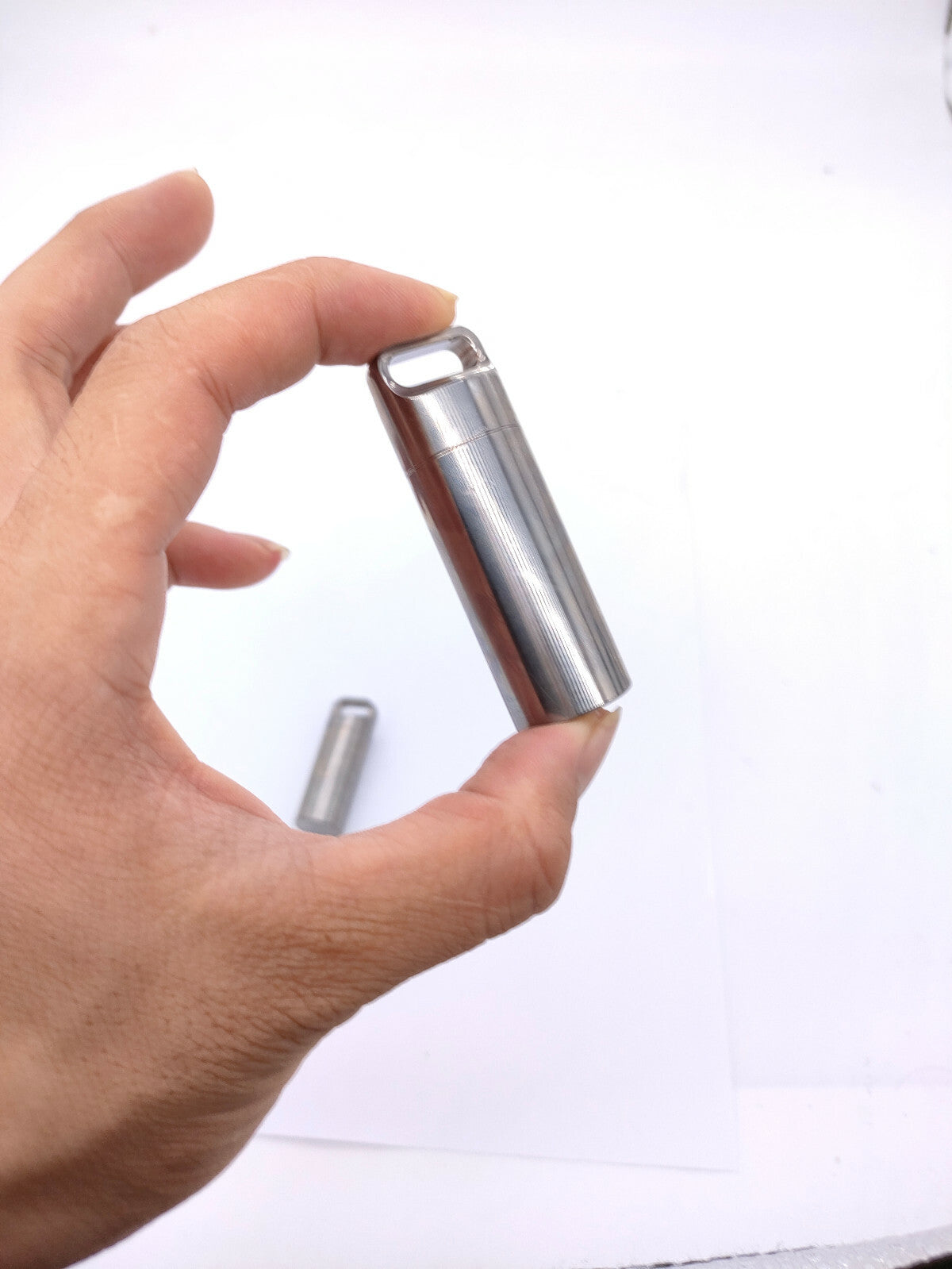 Solid TC4 Titanium Alloy Outdoor EDC Multi-Tools Waterproof Medicine Pill Box 07FC0E-D4 - KOEEK