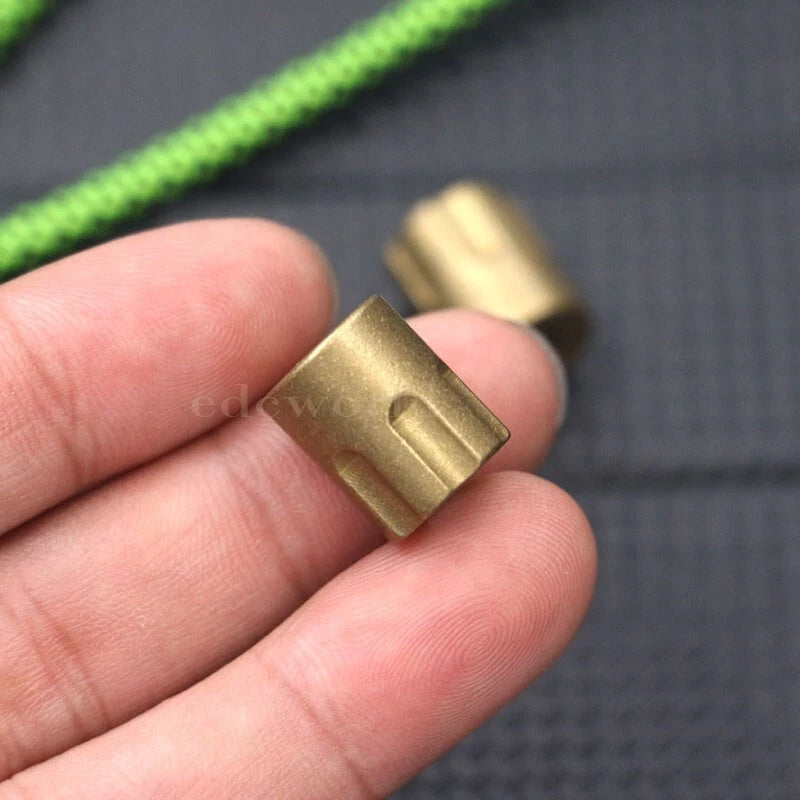 Outdoor Solid Brass Cartridge Knife Lanyard Bead Parachute Cord Pendant EDC DIY 07FC0E-D4 - KOEEK