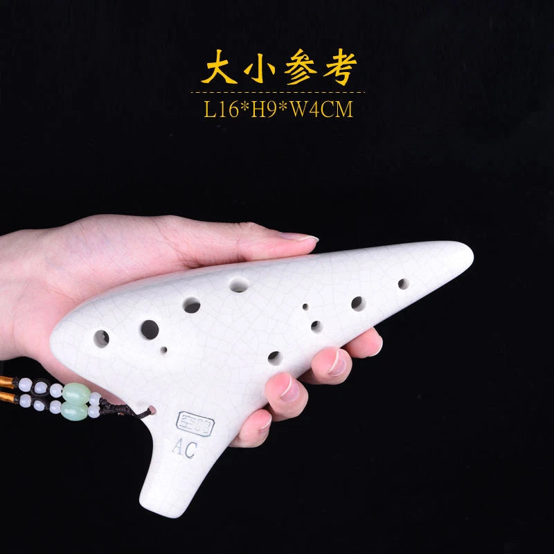 12 Holes Pottery Flute Beginner 12 Holes Ac C Key Professional Playing Pottery 07FC0E-D4 - KOEEK