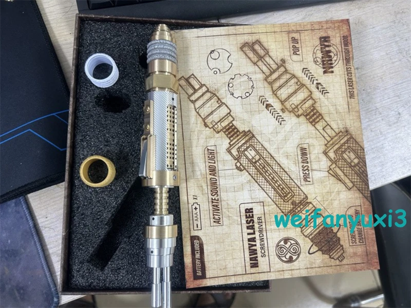 Doctor Who Master Metal Sonic Screwdriver Replica LED Prop Scalable Hand Lamp 07FC0E-D4 - KOEEK