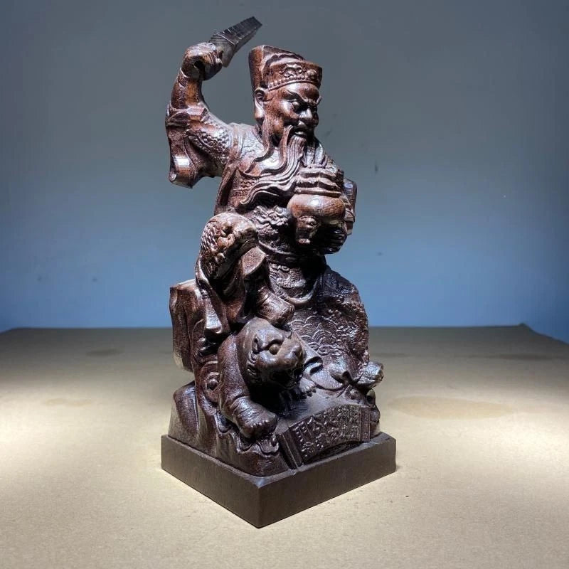‌Agarwood Chinese Deity Sculpture Home Decor Statue‌ 07FC0E-D4 - KOEEK