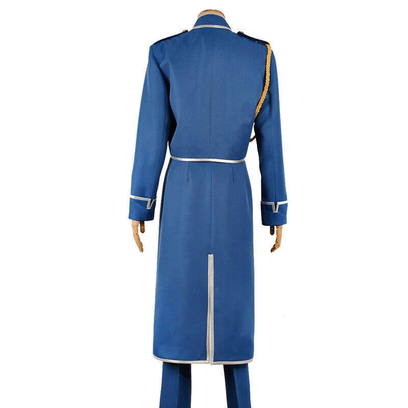 Fullmetal Alchemist Roy Mustang Cosplay Costume Army Uniform Anime Suit 07FC0E-D4 - KOEEK