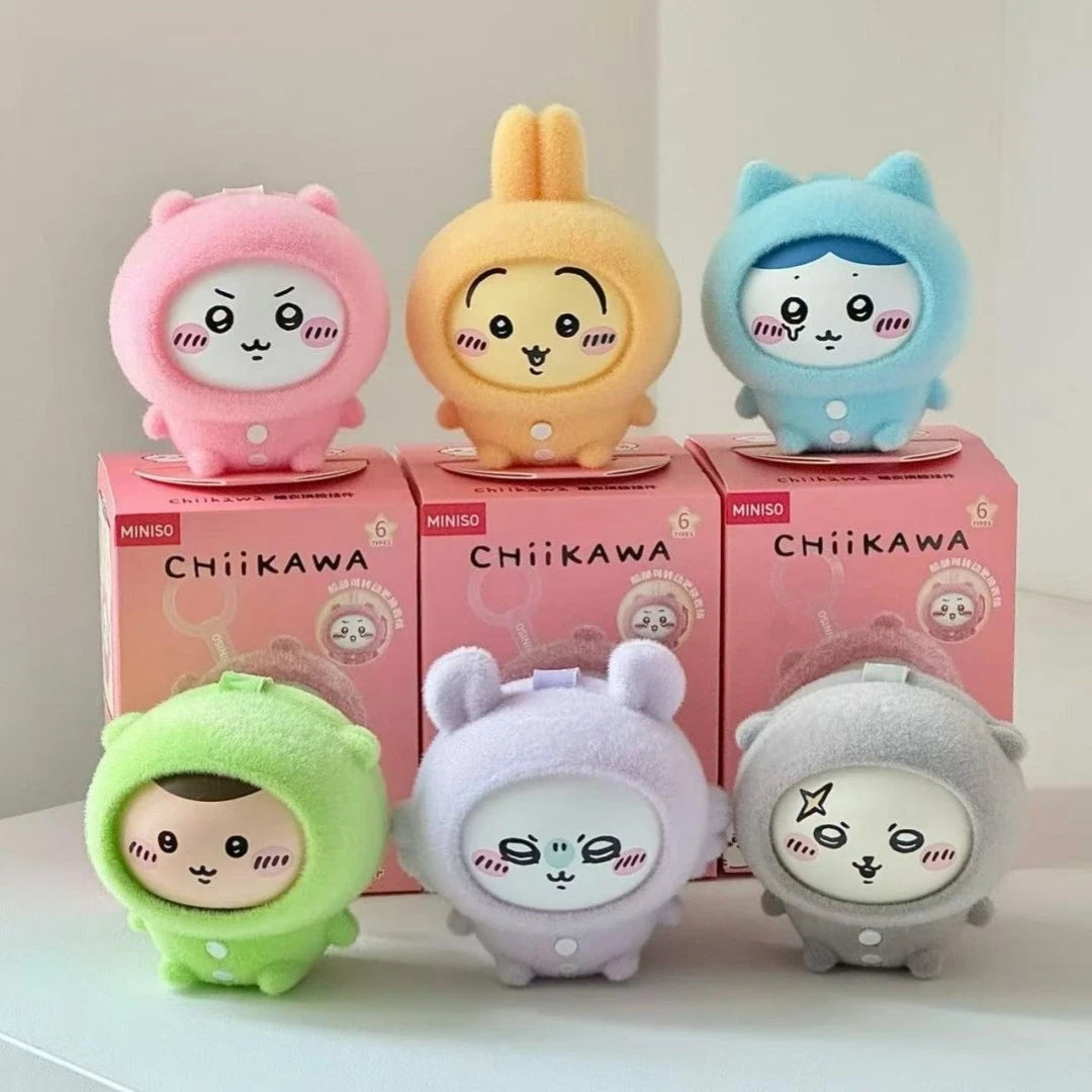 MINISO Chiikawa Pajamas Face Changing Confirmed Blind Box Keychain Vinyl Figure MINISO - KOEEK