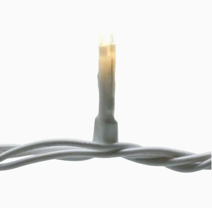 GE StayBright 250-Count 51.8-ft White Micro LED Christmas String Lights GE - KOEEK