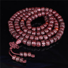 Tibetan Hand Rolled Vajra Bodhi Prayer Beads 108 Old Vajra Bodhi Beads 07FC0E-D4 - KOEEK