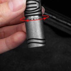 Titanium Mini Rechargeable LED Flashlight Waterproof Keychain Pendant EDC Light 07FC0E-D4 - KOEEK