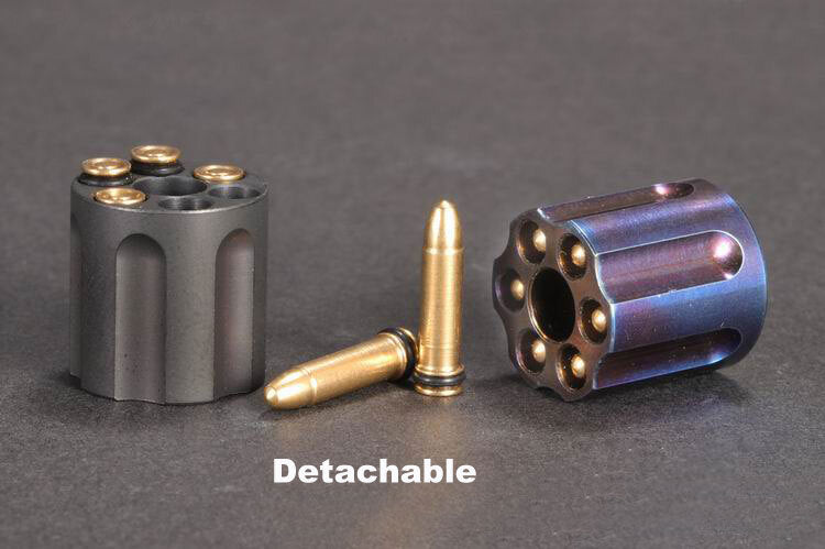 EDC Titanium Alloy Pendant Shaped Lanyard Knife Bead Paracord Pendant Detachable 07FC0E-D4 - KOEEK