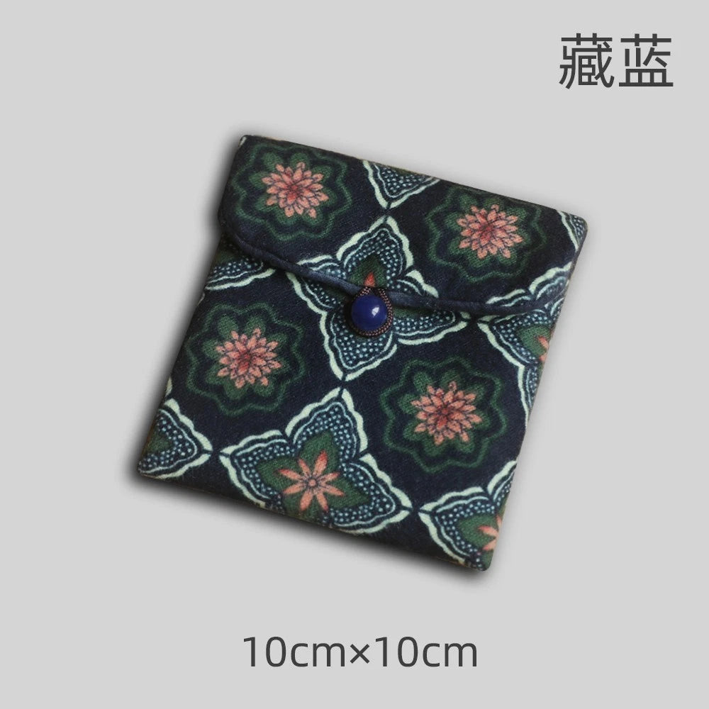 10cm Cotton Cloth Bag Prayer Beads Storage Bag Handstring Bag Antique Curios Bag 07FC0E-D4 - KOEEK