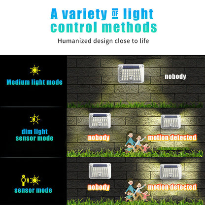 new Solar Security Lights 4 Head 90000LM Motion Sensor Lights Adjustable Flood Light