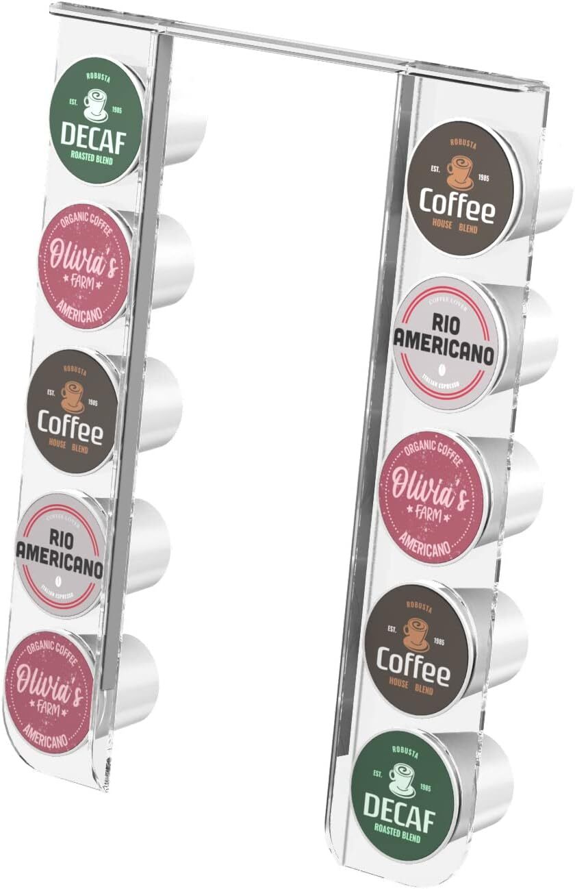 new GALVANOX Acrylic K Cup Organizer - Fits the Keurig K-Mini, Clear