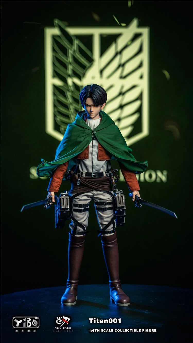 YIBO TOYS Attack on Titan Levi Ackerman 1/6 Scale Action Figure Collector Model YIBO_TOYS - KOEEK