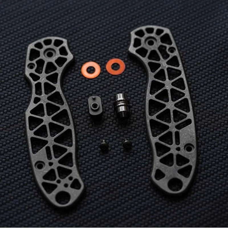 Titanium alloy Hollow Version Handle scales for Spyderco C223FRN Para3 Knives 07FC0E-D4 - KOEEK