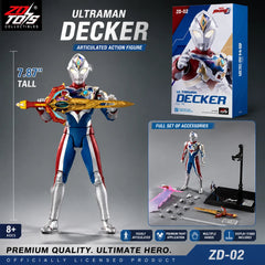ZDToys Ultraman Decker Action Figure 8" Articulated Collectible Toy Model 07FC0E-D4 - KOEEK