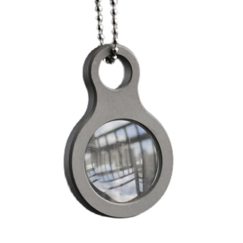 Outdoor Survival Portable Titanium Magnifying Glass Lens Handheld Pendant EDC EDC - KOEEK