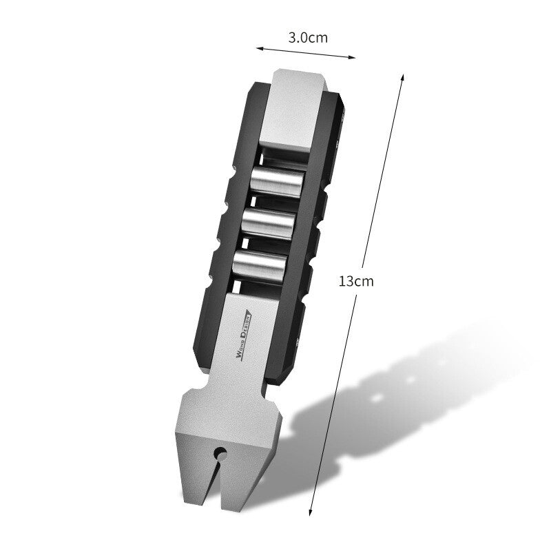 Titanium Alloy Decompression Outdoor Multifunctional EDC Survival Tool Gifts 07FC0E-D4 - KOEEK