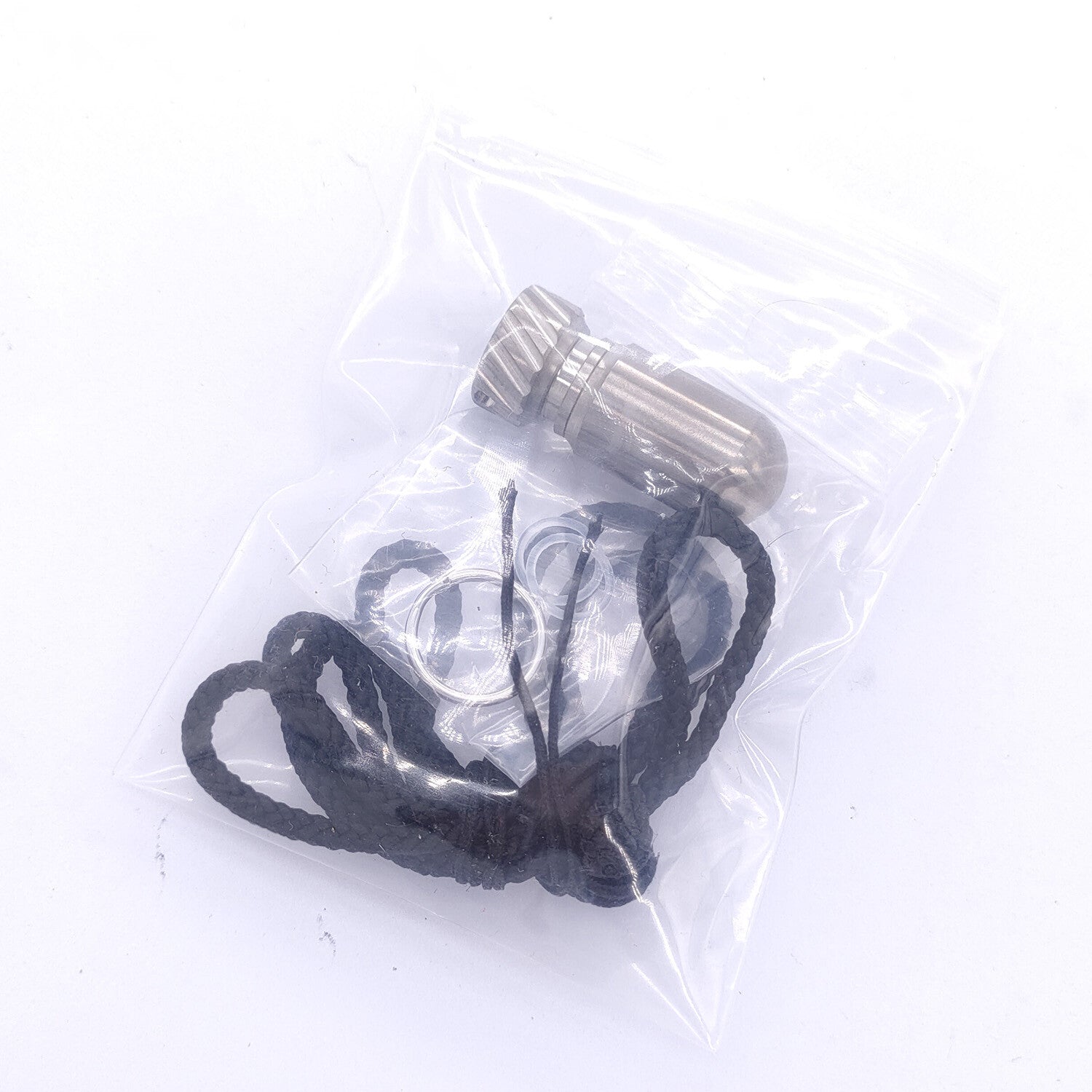 Titanium Waterproof Emergency Capsule Box Pill Case Keychain Pendant Bottle EDC 07FC0E-D4 - KOEEK