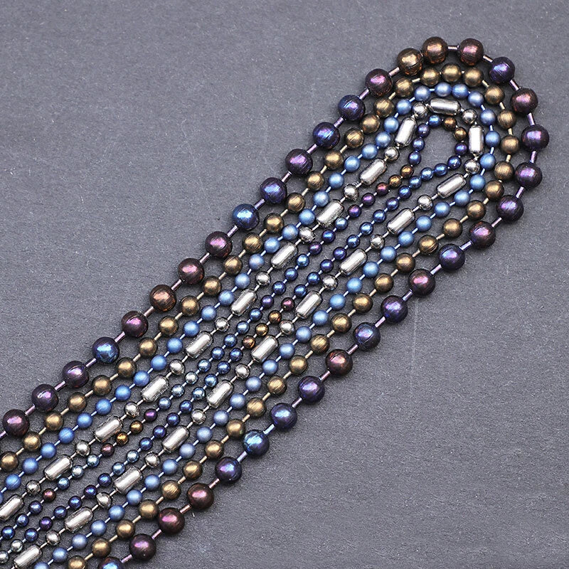 Pure Titanium Round Ball Bead Chain Anti-Allergy Ultralight Necklace 2/2.4/3/4mm 07FC0E-D4 - KOEEK