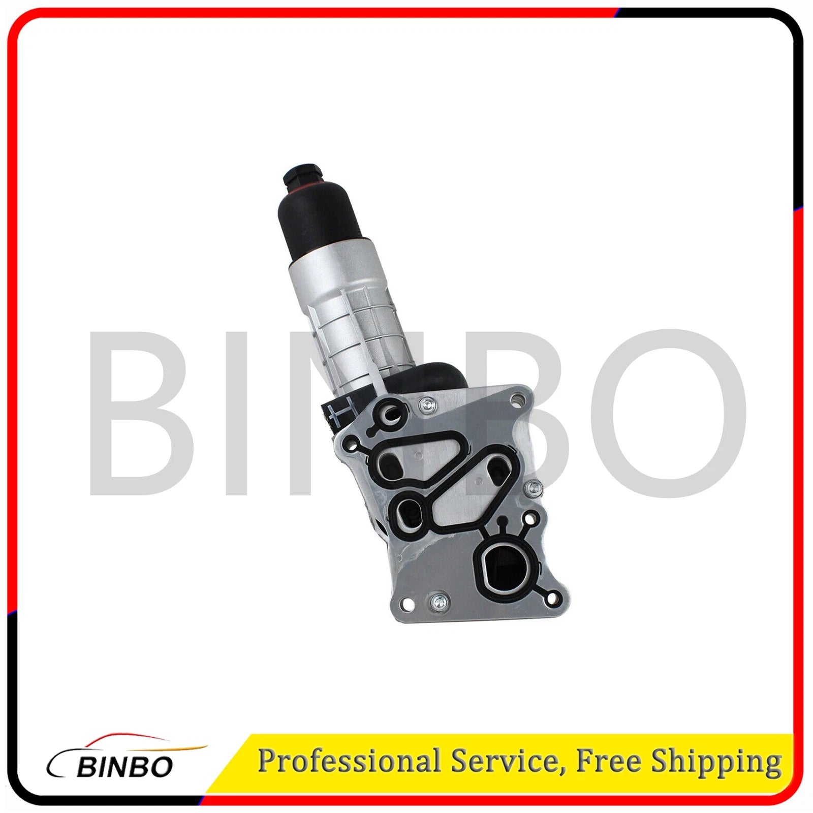 Upgrade Aluminum Engine Oil Cooler Filter Housing for Benz C250 W204 SLK250 R172 07FC0E-D4 - KOEEK