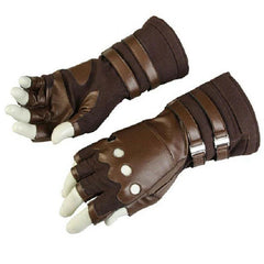 1 Pair Captain America Leather Cycling Gloves Avengers Infinity War Accessories 07FC0E-D4 - KOEEK
