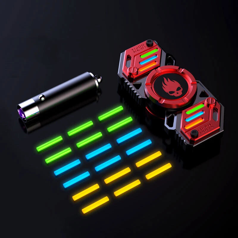 EDC Fidget Toy Star Soldier Luminous Alloy Fidget Spinner ADHD Hand Spinner Gift 07FC0E-D4 - KOEEK