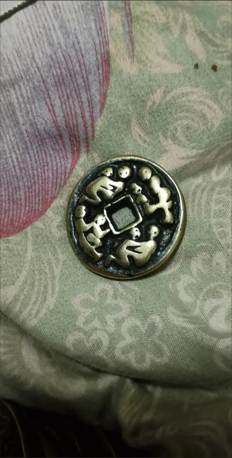 38mm China Old Pure Copper Coin Sex Position Pendant Amulet Coin Art Collection 07FC0E-D4 - KOEEK