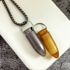 PEI Titanium Waterproof Pill Holder Case Organizer Container Keychain EDC Gift 07FC0E-D4 - KOEEK