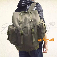 German Army Mountain Rucksack Canvas Green Bag Backpack Pouch Outdoor Packsack 07FC0E-D4 - KOEEK