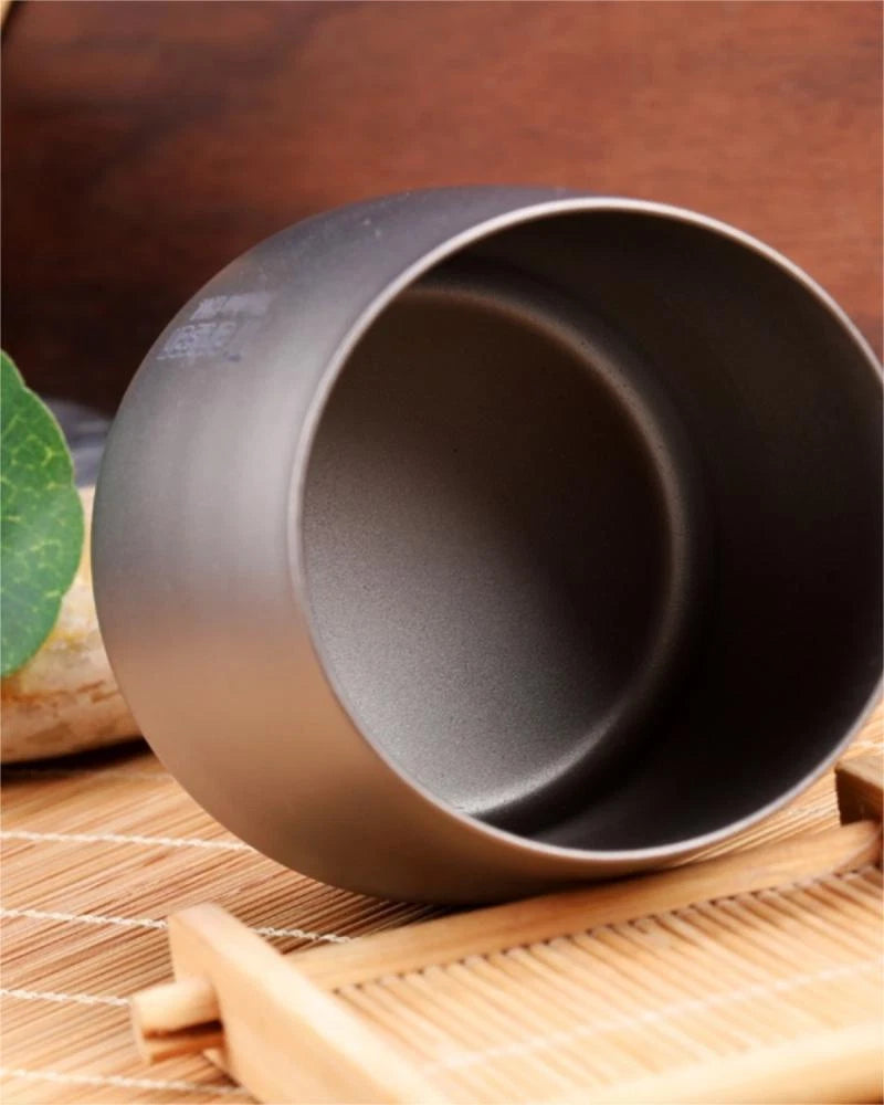 120ML EDC Double Wall Titanium Water Tea Coffee Cup Insulated Drinking Cup Mug 07FC0E-D4 - KOEEK