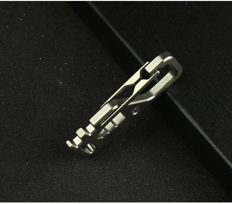 HotTitanium TC4 Mechanic Key Chain Carabiner Opener Outdoor Multi EDC Tool M-KC1 07FC0E-D4 - KOEEK