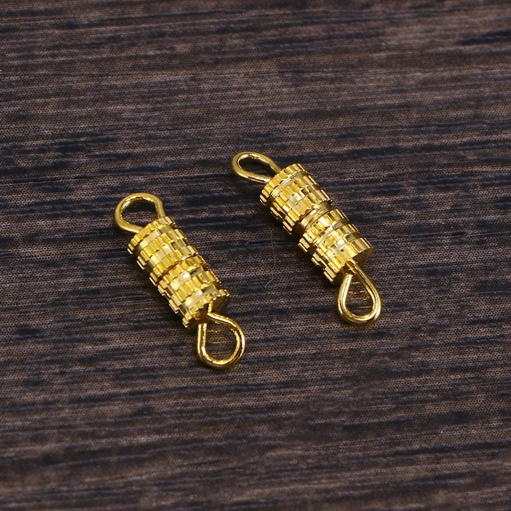 5 Bags Bracelet Clasp Connectors Barrel Screw Type Clasps for Necklace 07FC0E-D4 - KOEEK