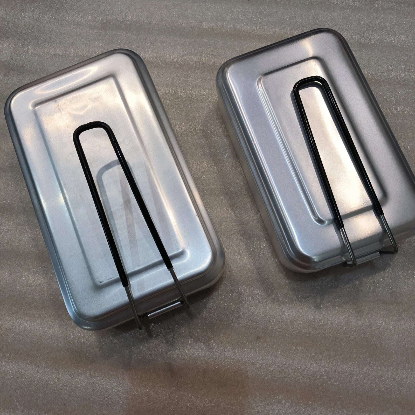1500ml Retro Pure Aluminum Mess Tin Outdoor Hiking Camping Square Lunch Box 07FC0E-D4 - KOEEK