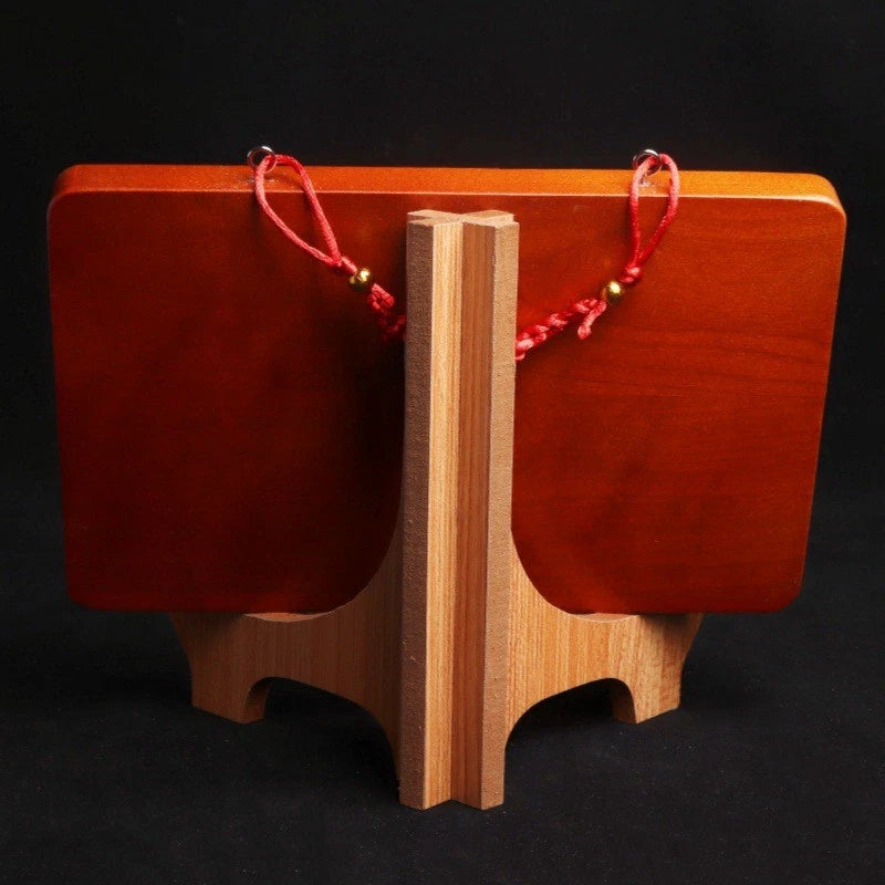 23*14*1.7 cm Natural Peach Wood Shan Hai Zhen Wall Hanging Rectangular Decor 07FC0E-D4 - KOEEK
