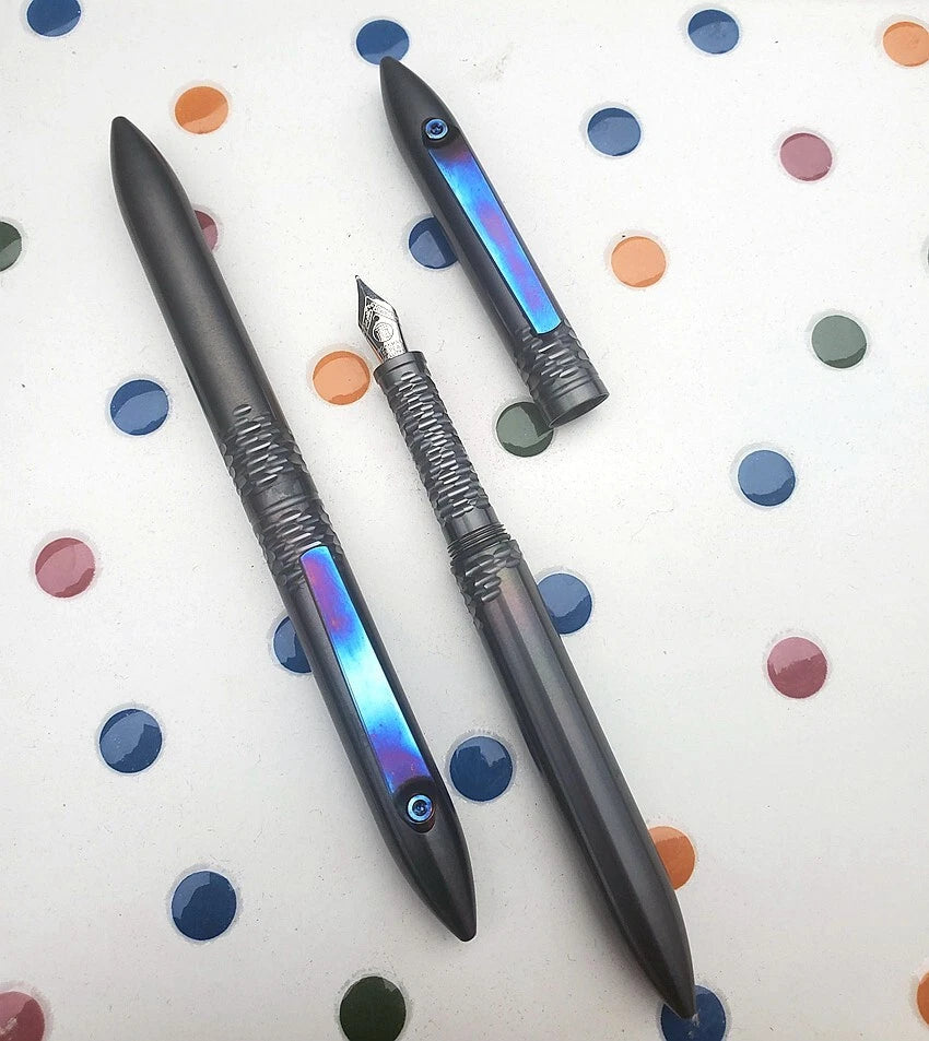 Zirconium Alloy Fountain Pen Business Signature Handwriting Drawing EDC Pen 07FC0E-D4 - KOEEK