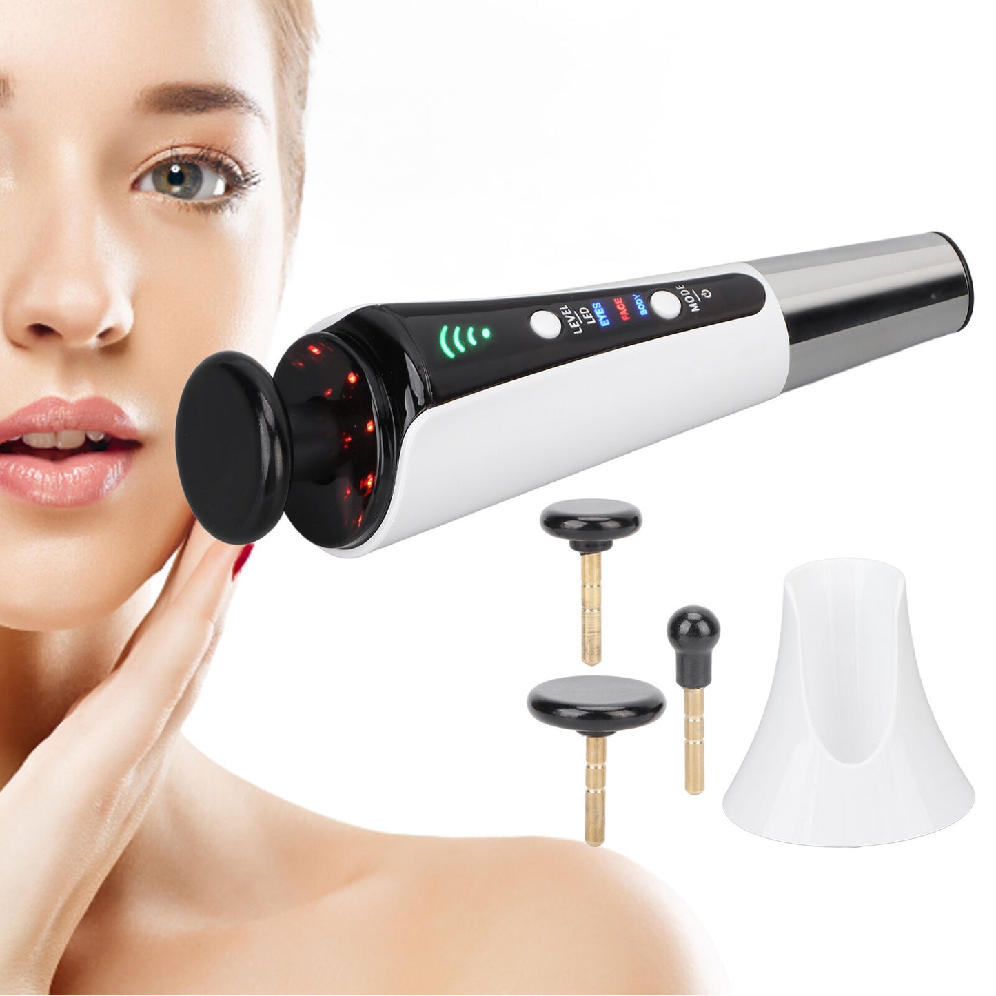 new 448KHz RF Face Massager Device Therapy Machine For Care ()(US Plug ) HGF koeek - KOEEK