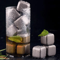 Titanium Ice Cubes Home Beer Drinks Chilled Cooling Party 25g*6 Combo Pack 07FC0E-D4 - KOEEK