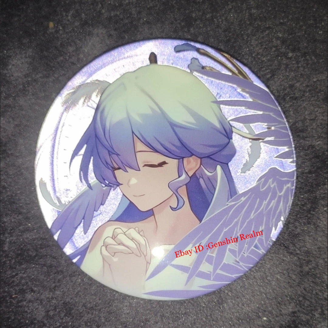 2Pcs/Set Anime Honkai: Star Rail Robin/Sunday Badge Light Reflection Pin Gift 07FC0E-D4 - KOEEK