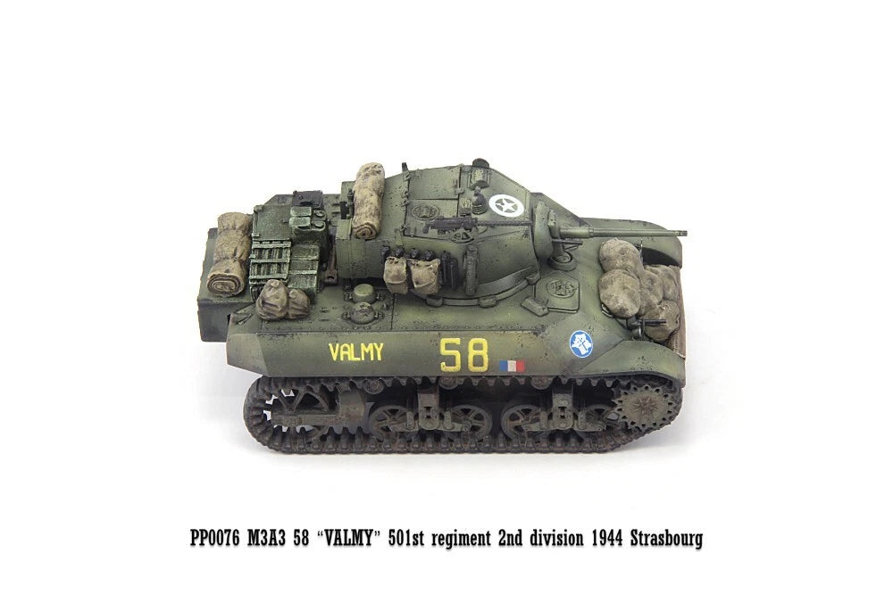 S-Model 1/72 French M3A3 "VALMY" 501st Regiment 2nd division 1944 Finished Model S-MODEL - KOEEK