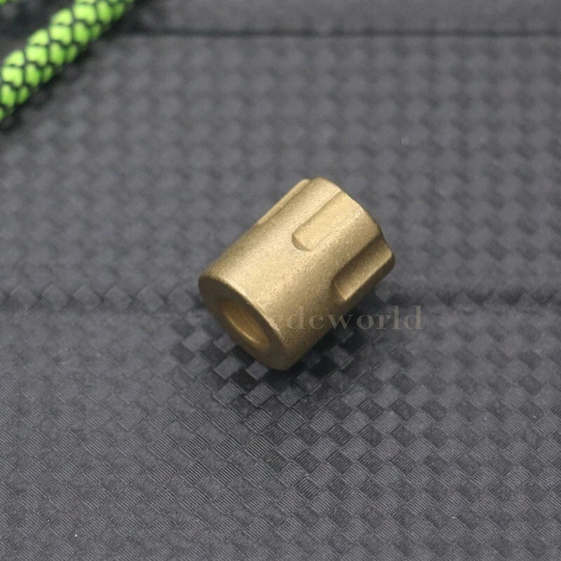 Outdoor Solid Brass Cartridge Knife Lanyard Bead Parachute Cord Pendant EDC DIY 07FC0E-D4 - KOEEK