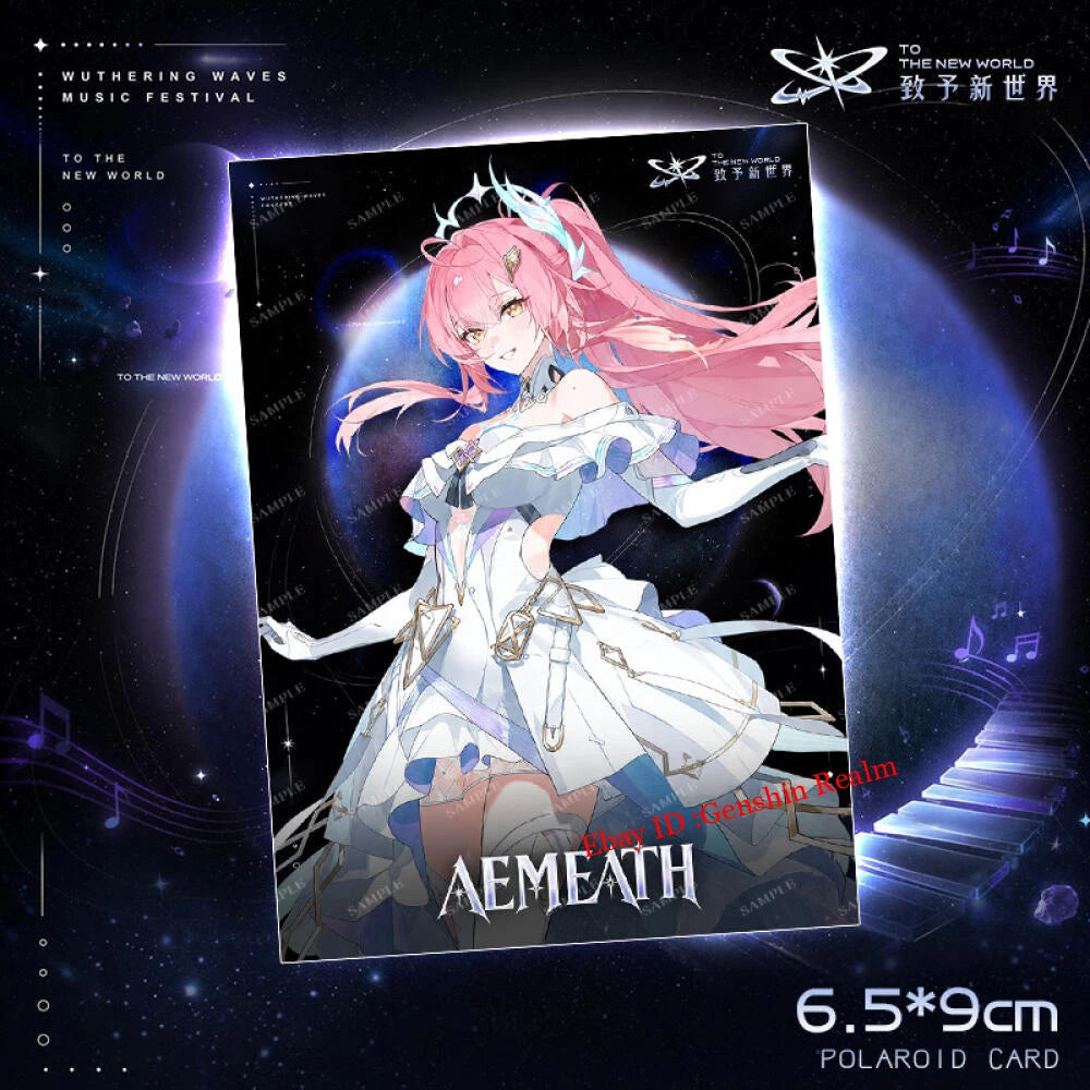 8Pcs/Set Anime Wuthering Waves Limited Edition Card Decor Collection Gift 07FC0E-D4 - KOEEK